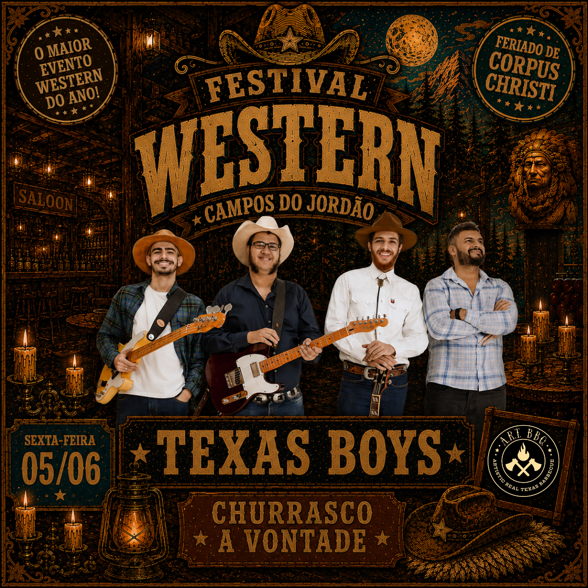 05/06 - TEXAS BOYS - ALMOÇO