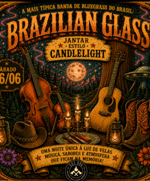 06/06 - JANTAR CANDLELIGHT BRAZILIAN GLASS
